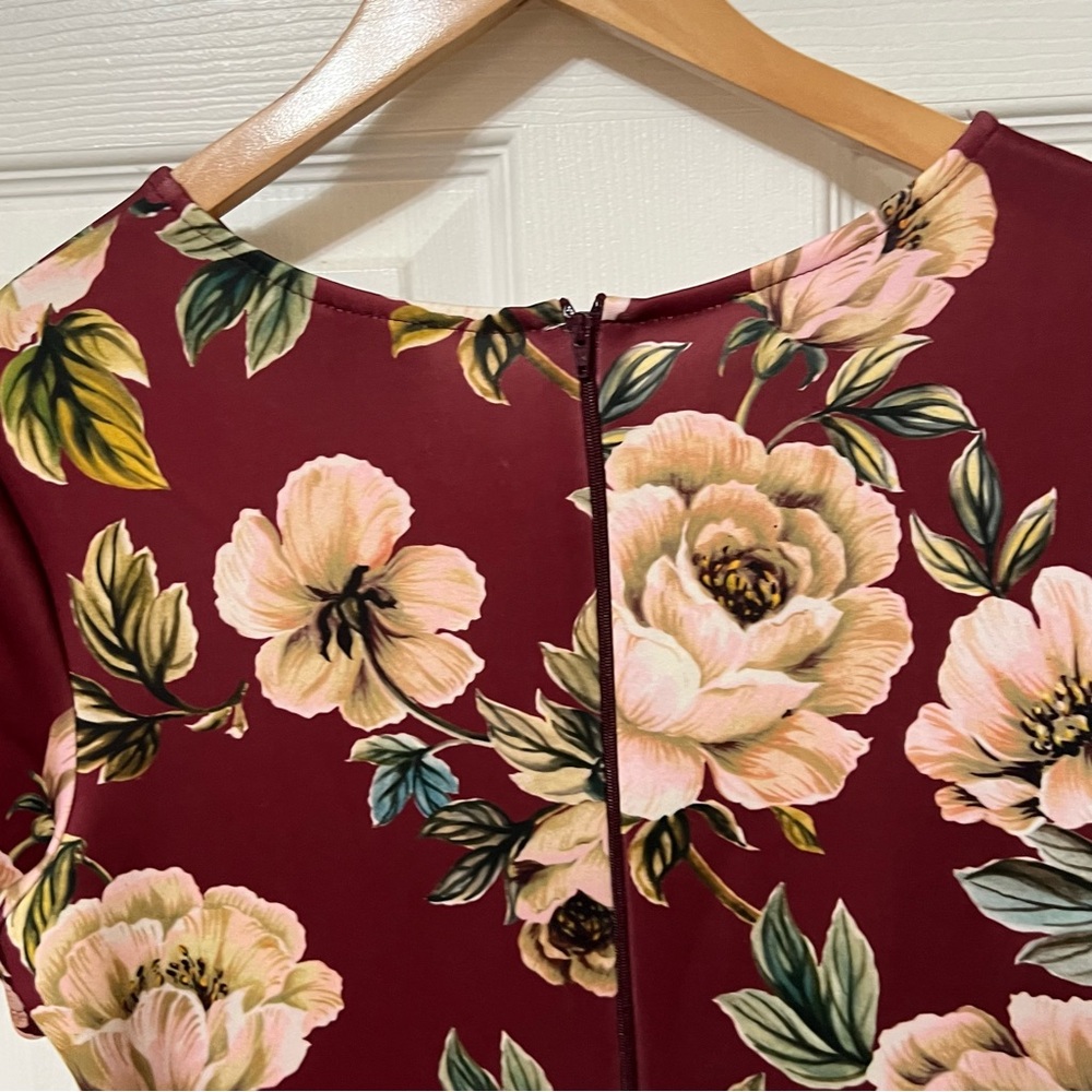 Asos Floral Pencil Dress Size 8 Cottagecore - Picture 7 of 10